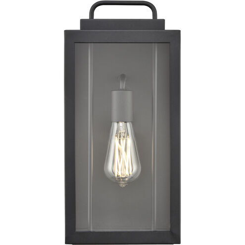 Gallatin 1 Light 15.7 inch Textured Black Outdoor Wall Sconce